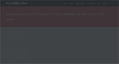 Desktop Screenshot of incrediblefiles.com